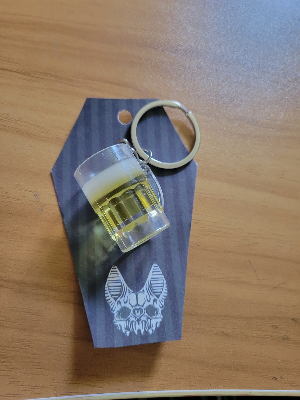 👻BUY 1 GET 1 FREE👻Clear Yellow Beer Mug Keychain - Men Accessories
